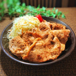 【男飯】パパの生姜焼き。